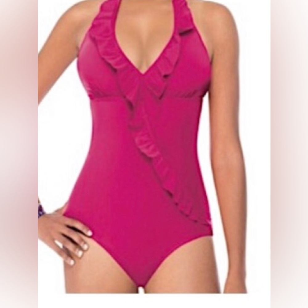 Assets by Sarah Blakely Hot pink swimsuit size xl